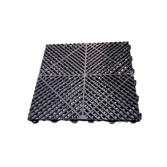 Imagen de Baldosas de piso plásticas encastrables tipo rejilla - 40*40*1.8CM (Negro)