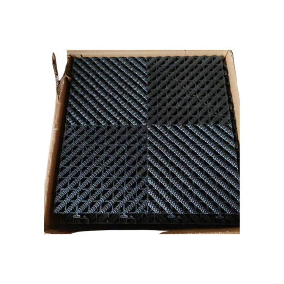 Imagen de Baldosas de piso plásticas encastrables tipo rejilla - 40*40*2CM (Negro)